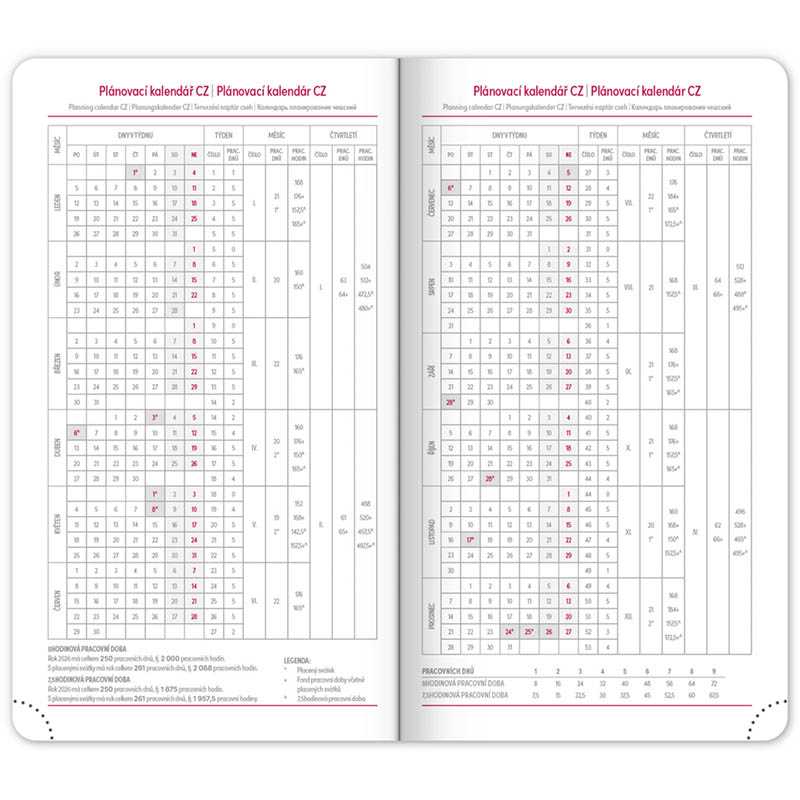 Diár (Ajax 2026) - 9 x 15,5 x 1 cm  > zlatá > vreckový týždenný