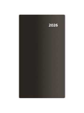 Diár (Torino 2026) - 8,5 x 15,4 cm > čierna > vreckový dvojtýždenný