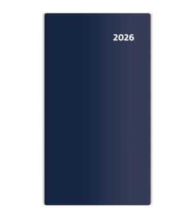 Diár (Torino 2026) - 8,5 x 15,4 cm > modrá > vreckový dvojtýždenný
