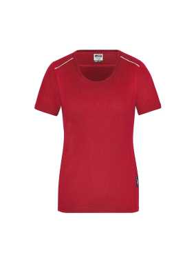 Dámske tričko (JN Ladies Workwear T-Shirt SOLID) > červená > XS