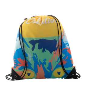 | Taška na šnúrku na zákazku > čierna / biela