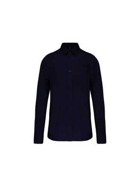 Pánska košeľa (KARIBAN MENS LONG SLEEVE SHIRT) > modrá (navy) > L