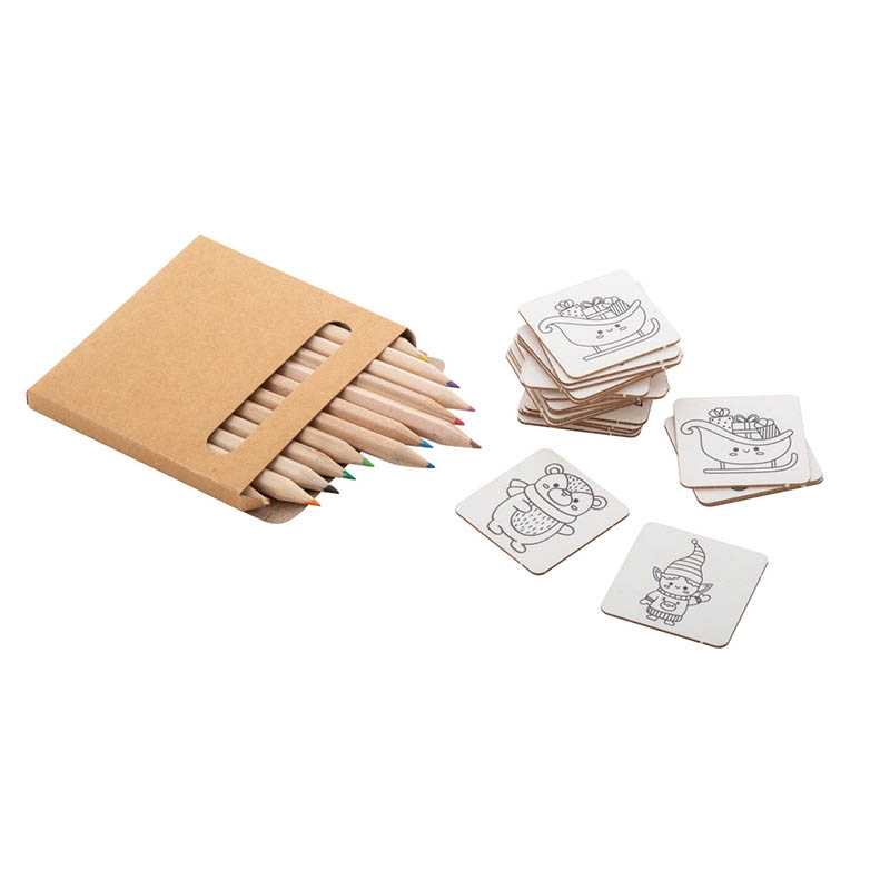 Vianočné pexeso na vyfarbenie > prírodná