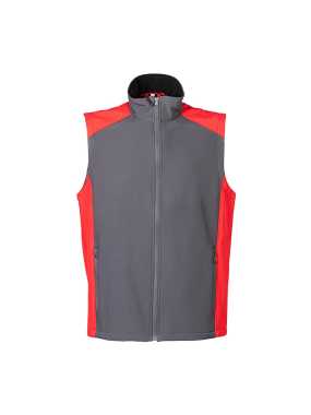 Pánska vesta (Campiglio by JR) > šedá / červená > 3XL