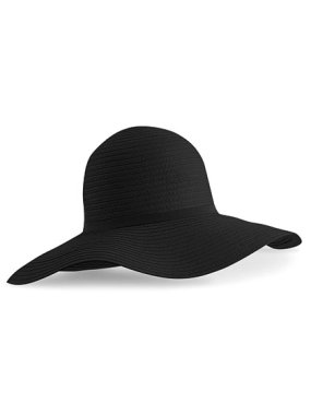 Dámsky klobúk (Beechfield Marbella Wide-Brimmed Sun Hat) > čierna