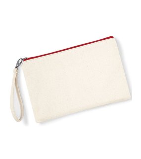 Toaletná taštička (WM Canvas Wristlet Pouch) > béžová (natural) / červená