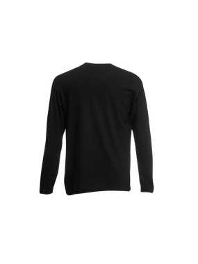 Pánske tričko (FRUIT OF THE LOOM Valueweight Long Sleeve T) > čierna > 5XL