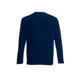 Pánske tričko (FRUIT OF THE LOOM Valueweight Long Sleeve T) > modrá (deep navy) > S