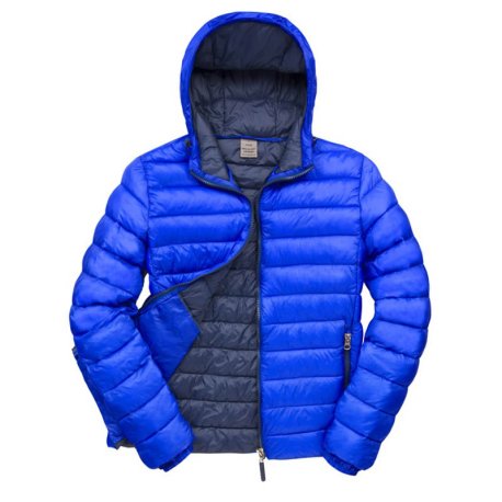 Pánska bunda (RESULT Mens Snow Bird Hooded Jacket)>modrá (royal) / modrá (navy)>XL