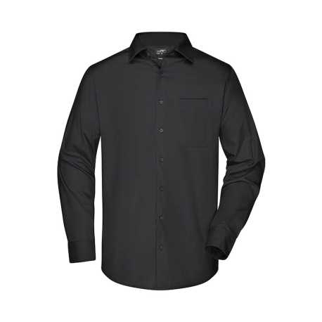 Pánska košeľa (DAIBER Mens Business Shirt Longsleeve) > čierna > S