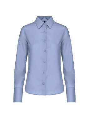 Dámska košela (KARIBAN LADIES LONG SLEEVE SHIRT) > modrá (bright sky) > S