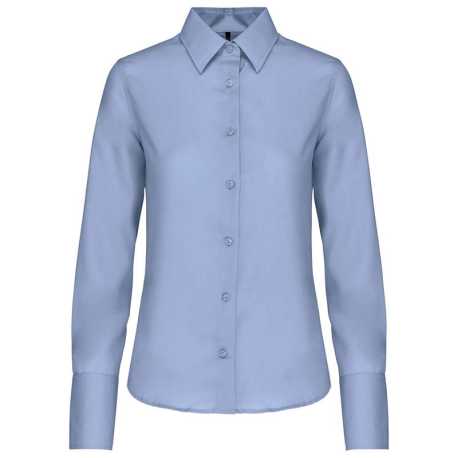 Dámska košela (KARIBAN LADIES LONG SLEEVE SHIRT) > modrá (bright sky) > S