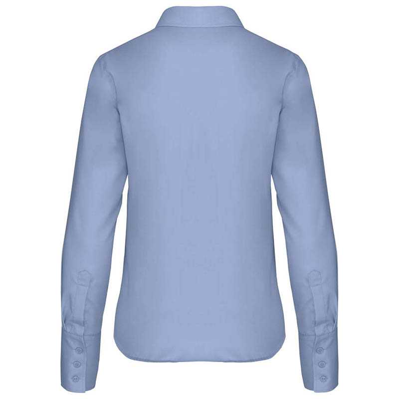 Dámska košela (KARIBAN LADIES LONG SLEEVE SHIRT) > modrá (bright sky) > M