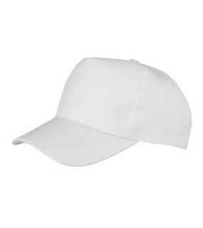 5 panelová šiltovka (RESULT Boston Printers Cap) > biela
