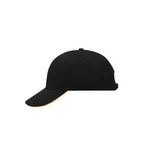 6 panelová šiltovka (MB 6 Panel Sandwich Cap) > čierna / oranžová