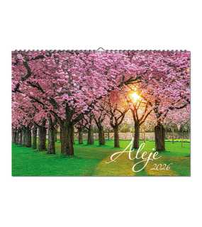 Nástenný kalendár (Aleje 2026) - 48,5 x 34 cm