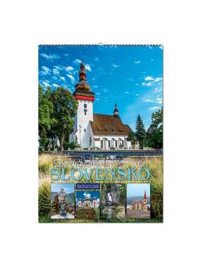Nástenný kalendár (Spoznávame Slovensko 2026) - 34 x 48,5 cm