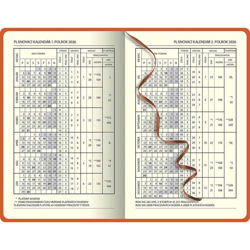Diár (Capri 2026) - 9,2 x 14,2 cm > kobalt > vreckový týždenný