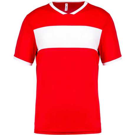 Pánske tričko (Proact"ADULT SHORT SLEEVE JERSEY") > červená / biela > L