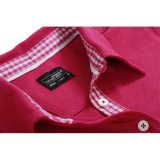 Dámska polokošeľa (DAIBER Ladies' Plain Polo) > purpurová / biela > M