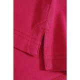 Dámska polokošeľa (DAIBER Ladies' Plain Polo) > purpurová / biela > M