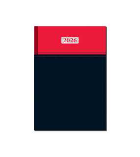 Diár (Milano 2026) - 14,2 x 20,4 cm > červená / čierna > denný A5