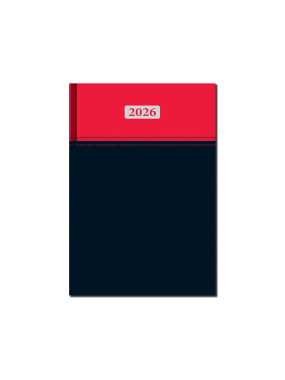 Diár (Milano 2026) - 14,2 x 20,4 cm > červená / čierna > denný A5
