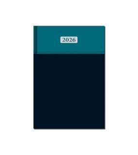 Diár (Milano 2026) - 14,2 x 20,4 cm > tyrkysová / čierna > denný A5