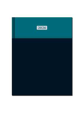 Diár (Milano 2026) - 20,2 x 26 cm > tyrkysová / čierna > týždenný A4