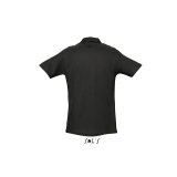 Pánska polokošeľa (Sols Spring II. Mens Pique Polo Shirt) > čierna > S