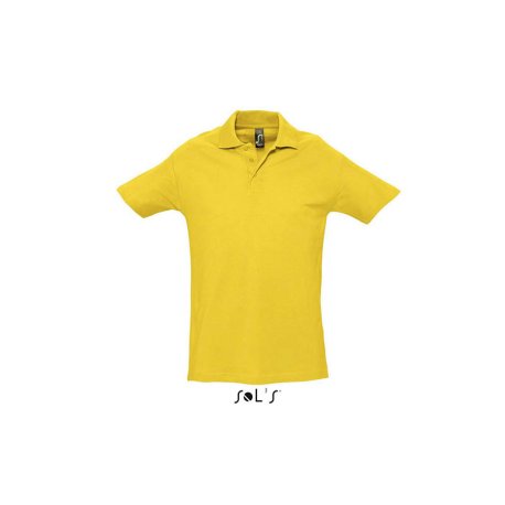Pánska polokošeľa (Sols Spring II. Mens Pique Polo Shirt) > zlatá > S
