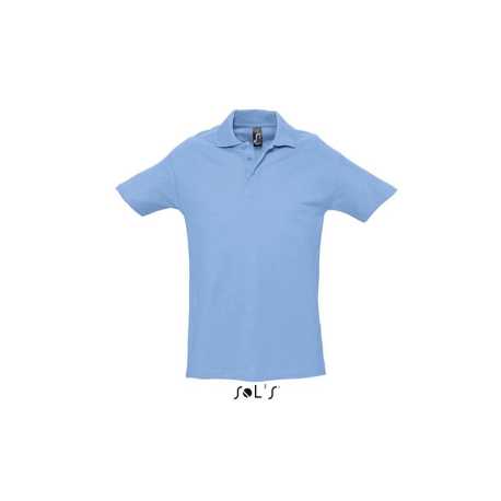 Pánska polokošeľa (Sols Spring II. Mens Pique Polo Shirt) > modrá (sky) > S