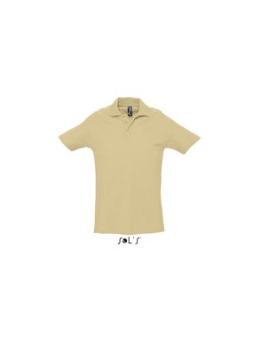Pánska polokošeľa (Sols Spring II. Mens Pique Polo Shirt) > hnedá (sand) > M