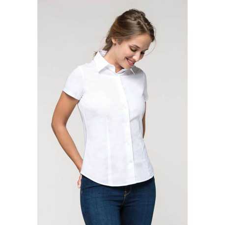 Dámska košeľa (KARIBAN LADIES SHORT SLEEVE SHIRT) > biela > M