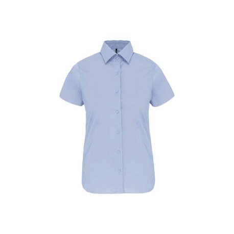 Dámska košeľa (KARIBAN LADIES SHORT SLEEVE SHIRT) > modrá (light) > XS
