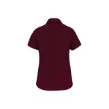 Dámska košeľa (KARIBAN LADIES SHORT SLEEVE SHIRT) > červená (wine) > 2XL