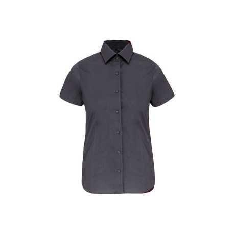 Dámska košeľa (KARIBAN LADIES SHORT SLEEVE SHIRT) > sivá (zinc) > XS