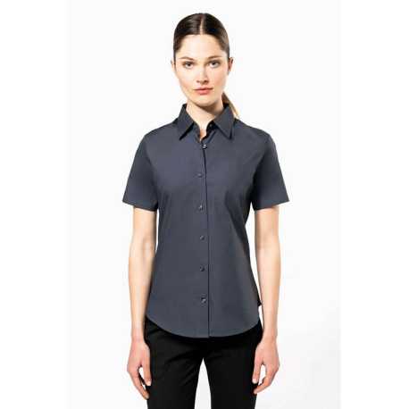 Dámska košeľa (KARIBAN LADIES SHORT SLEEVE SHIRT) > modrá (light) > XS