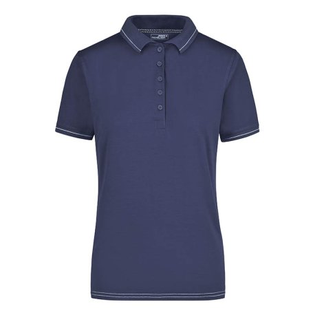 Dámska polokošeľa (DAIBER Ladies' Elastic Polo) > modrá (navy) / biela > S