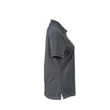 Dámska polokošeľa (DAIBER Ladies' Elastic Polo) > šedá (graphite) / biela > XL