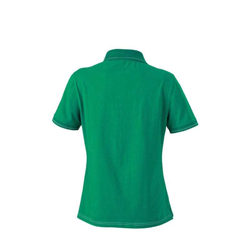 Dámska polokošeľa (JN Ladies' Elastic Polo) > zelená (irish) / biela > S