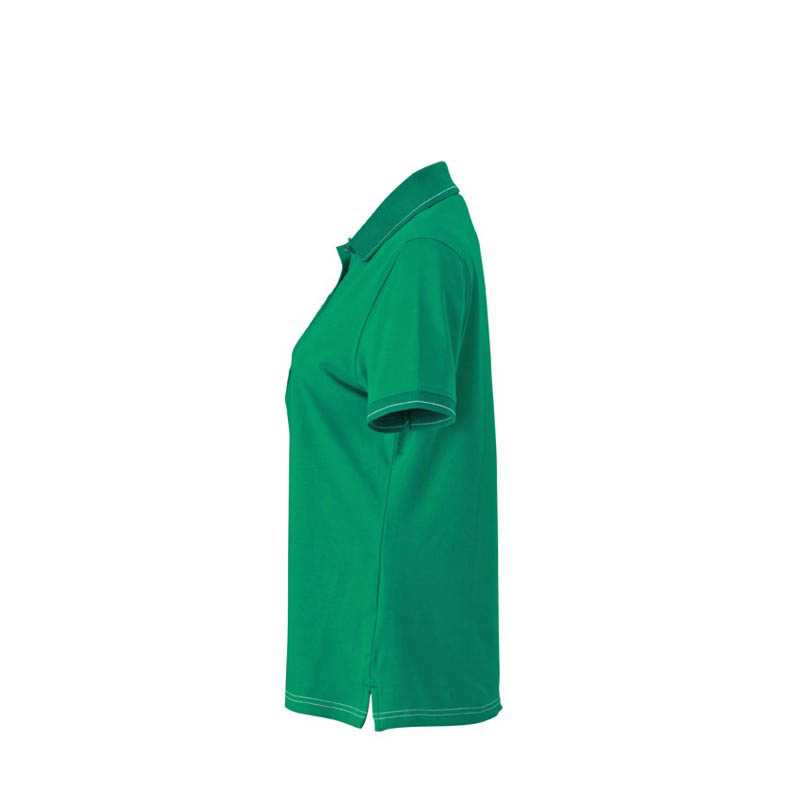 Dámska polokošeľa (JN Ladies' Elastic Polo) > zelená (irish) / biela > S