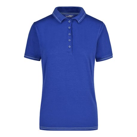 Dámska polokošeľa (DAIBER Ladies' Elastic Polo) > modrá (royal) / biela > S
