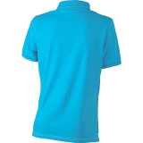 Dámska polokošeľa (DAIBER Ladies' Elastic Polo) > modrá (aqua) / biela > M