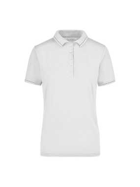 Dámska polokošeľa (JN Ladies' Elastic Polo) > biela / čierna > 2XL