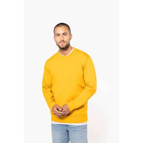 Unisex mikina(KARIBAN CREW NECK SWEATSHIRT) > oranžová > 2XL
