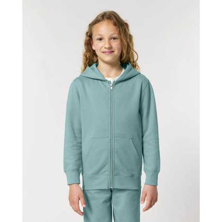 Detská mikina (STANLEY/STELLA Mini Cultivator 2.0) > zelená (teal monstera) > 7/8
