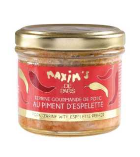 Pork terrine with Espelette pepper - Jar 90 g Maxim’s