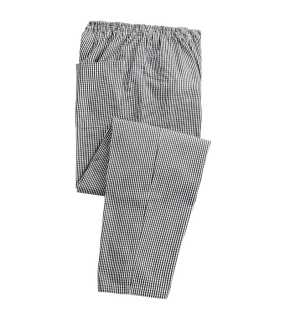 Pánske nohavice (PREMIER PULL ON CHEF’S TROUSER) > čierna / biela (check) > M