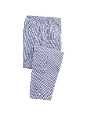Pánske nohavice (PREMIER PULL ON CHEF’S TROUSER) > modrá (navy) / biela (check) > S